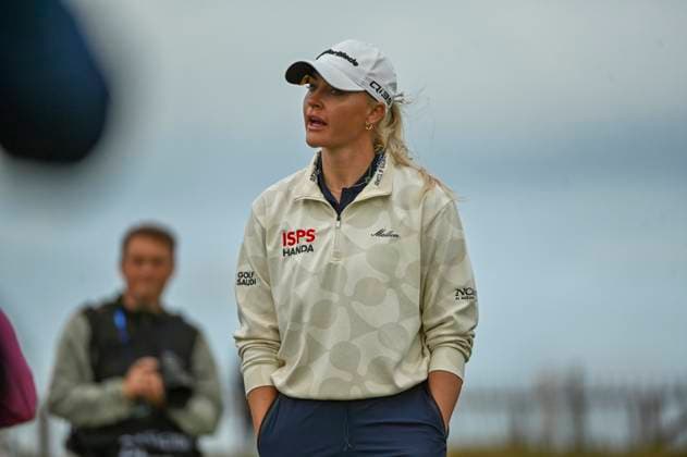 31st July 2025; Royal Porthcawl Golf Club, Porthcawl, Wales; AIG Womens Open Golf, Round 1; Charley Hull  AledxHopkins