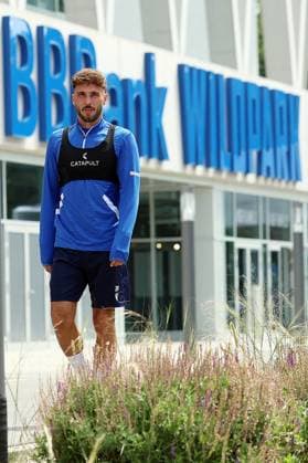 31 07 2025, xrekx, Soccer 2 Bundesliga, Karlsruher SC Training v l Fabian Schleusener Karlsruher SC DFL DFB REGULATIONS PROHIBIT ANY USE OF PHOTOGRAPHS as IMAGE SEQUENCES and or QUASI VIDEO Karlsruhe
