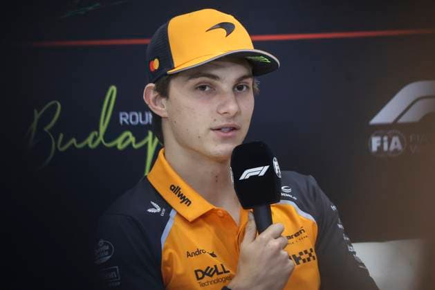 Oscar Piastri F1 Hungarian GP 2025 Oscar Piastri (AUS) - McLaren Formula 1 Team - MCL39 during Formula 1 Lenovo Hungarian Grand Prix 2025 press conference, PK, Pressekonferenz on July 31., 2025 in Hungaroring, Hungary Mogyorod Red Bull Ring Pest Varmegye Hungary