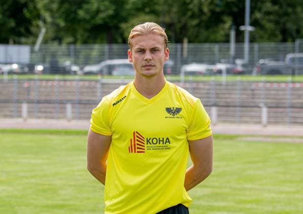 Goalkeeper Karl Albers BFC Preussen Regionalliga Nordost, Porträttermin 2025 2026, 29 07 2025, Copyright: xSebastianxRäppold MatthiasxKochx