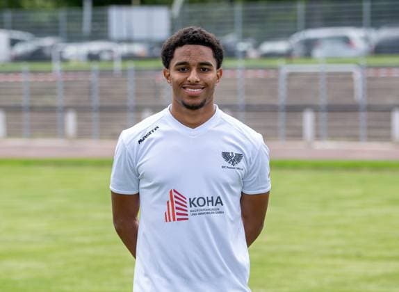 Jerome Kortebusch BFC Preussen Regionalliga Nordost, Porträttermin 2025 2026, 29 07 2025, Copyright: xSebastianxRäppold MatthiasxKochx