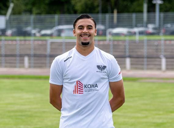 Reda Ouakil BFC Preussen Regionalliga Nordost, Porträttermin 2025 2026, 29 07 2025, Copyright: xSebastianxRäppold MatthiasxKochx