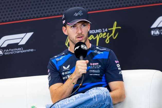 F1 - HUNGARIAN GRAND PRIX 2025 press conference, PK, Pressekonferenz GASLY Pierre (fra), Alpine F1 Team A525, portrait during the 2025 Formula 1 Lenovo Hungarian Grand Prix, 14th round of the 2025 FIA Formula One World Championship, WM, Weltmeisterschaft from August 1 to 3, 2025 on the Hungaroring, in Mogyorod, Hungary - MogyorodHungary Copyright: xJulienxDelfossex