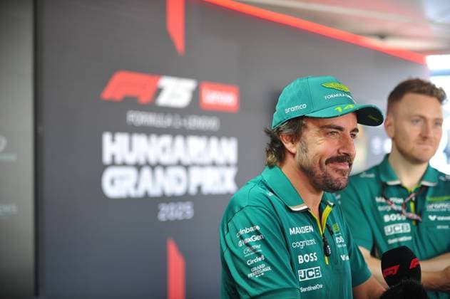 July 31, 2025, Budapest, Budapest, Hungary: Fernando Alonso of Aston Martin on the Media Day before the Formula 1 Hungarian Grand Prix Budapest Hungary - ZUMAs291 20250731_zip_s291_018 Copyright: xBalintxSzentgallayx