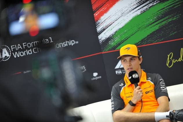 July 31, 2025, Budapest, Budapest, Hungary: Oscar Piastri of McLaren takes part in the drivers press conference, PK, Pressekonferenz on the Media Day before the Formula 1 Hungarian Grand Prix Budapest Hungary - ZUMAs291 20250731_zip_s291_015 Copyright: xBalintxSzentgallayx