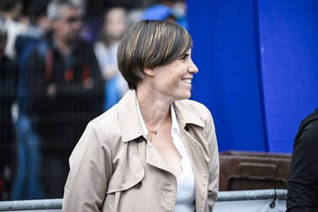 Belgian Sanne Cant pictured at the Natourcriterium Herentals cycling race, Thursday 31 July 2025 in Herentals. The contest is a part of the traditional criteriums , local races in which mainly cyclists who rode the Tour de France compete. TOM GOYVAERTS TomxGoyvaerts  x130365269x