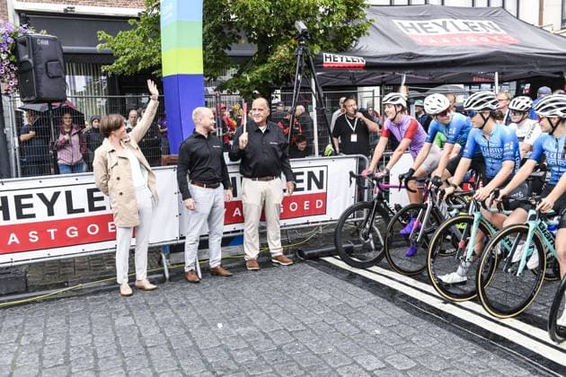Belgian Sanne Cant pictured at the Natourcriterium Herentals cycling race, Thursday 31 July 2025 in Herentals. The contest is a part of the traditional criteriums , local races in which mainly cyclists who rode the Tour de France compete. TOM GOYVAERTS TomxGoyvaerts  x130365279x