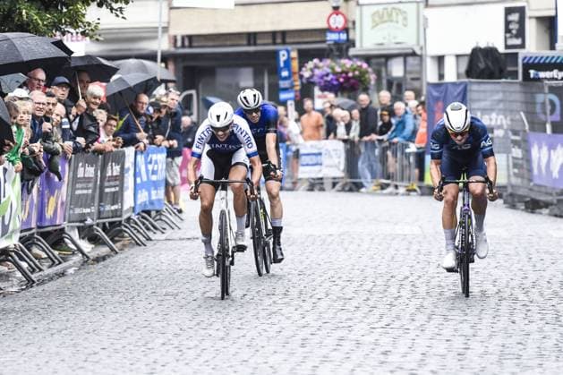 Bart Swings wins at the Natourcriterium Herentals cycling race, Thursday 31 July 2025 in Herentals. The contest is a part of the traditional criteriums , local races in which mainly cyclists who rode the Tour de France compete. TOM GOYVAERTS TomxGoyvaerts  x130365280x