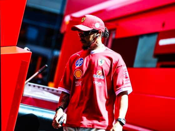 F1 Grand Prix of Hungary - Previews Lewis Hamilton of Team Scuderia Ferrari HP, driving the Ferrari SF-25, is in the paddock during the FIA Formula One World Championship, WM, Weltmeisterschaft F1 Hungarian Grand Prix in Budapest, Hungary, on June 31, 2025. Budapest Hungary  Copyright: xLucaxBarsalix originalFilename:barsali-notitle250731_npPV3.jpg