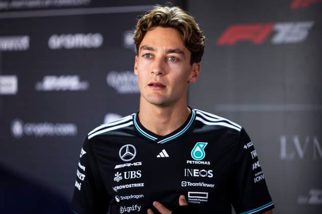 F1 - HUNGARIAN GRAND PRIX 2025 RUSSELL George (gbr), Mercedes AMG F1 Team W16, portrait during the 2025 Formula 1 Lenovo Hungarian Grand Prix, 14th round of the 2025 FIA Formula One World Championship, WM, Weltmeisterschaft from August 1 to 3, 2025 on the Hungaroring, in Mogyorod, Hungary - MogyorodHungary  Copyright: xJulienxDelfossex
