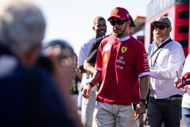 F1 - HUNGARIAN GRAND PRIX 2025 HAMILTON Lewis (gbr), Scuderia Ferrari SF-25, portrait during the 2025 Formula 1 Lenovo Hungarian Grand Prix, 14th round of the 2025 FIA Formula One World Championship, WM, Weltmeisterschaft from August 1 to 3, 2025 on the Hungaroring, in Mogyorod, Hungary - MogyorodHungary  Copyright: xJulienxDelfossex