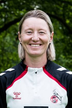 Google Pixel Women Bundesliga, team photo and portrait appointment 31 07 2025 Jaqueline Dünker Co Trainer 1 FC Köln Google Pixel Women Bundesliga, team photo and portrait appointment season 2025 26, Cologne, Platz 2 on 31 07 2025 Copyright: xBEAUTIFULxSPORTS Wunderlx