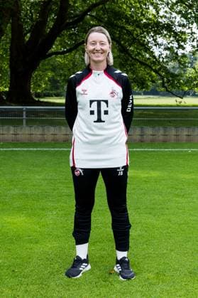 Google Pixel Women Bundesliga, team photo and portrait appointment 31 07 2025 Jaqueline Dünker Co Trainer 1 FC Köln Google Pixel Women Bundesliga, team photo and portrait appointment season 2025 26, Cologne, Platz 2 on 31 07 2025 Copyright: xBEAUTIFULxSPORTS Wunderlx