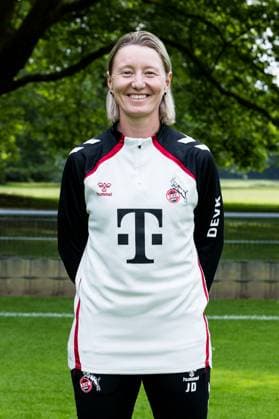 Google Pixel Women Bundesliga, team photo and portrait appointment 31 07 2025 Jaqueline Dünker Co Trainer 1 FC Köln Google Pixel Women Bundesliga, team photo and portrait appointment season 2025 26, Cologne, Platz 2 on 31 07 2025 Copyright: xBEAUTIFULxSPORTS Wunderlx