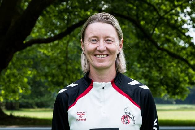 Google Pixel Women Bundesliga, team photo and portrait appointment 31 07 2025 Jaqueline Dünker Co Trainer 1 FC Köln Google Pixel Women Bundesliga, team photo and portrait appointment season 2025 26, Cologne, Platz 2 on 31 07 2025 Copyright: xBEAUTIFULxSPORTS Wunderlx