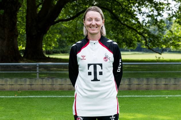 Google Pixel Women Bundesliga, team photo and portrait appointment 31 07 2025 Jaqueline Dünker Co Trainer 1 FC Köln Google Pixel Women Bundesliga, team photo and portrait appointment season 2025 26, Cologne, Platz 2 on 31 07 2025 Copyright: xBEAUTIFULxSPORTS Wunderlx