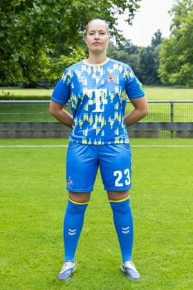 Google Pixel Women Bundesliga, team photo and portrait appointment 31 07 2025 Aurora Mikalsen 1 FC Köln, 23 Google Pixel Women Bundesliga, team photo and portrait appointment season 2025 26, Köln, Platz 2 on 31 07 2025 Copyright: xBEAUTIFULxSPORTS Wunderlx