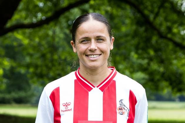 Google Pixel Women Bundesliga, team photo and portrait appointment 31 07 2025 Laura Feiersinger 1 FC Köln, 27 Google Pixel Women Bundesliga, team photo and portrait appointment season 2025 26, Köln, Platz 2 on 31 07 2025 Copyright: xBEAUTIFULxSPORTS Wunderlx