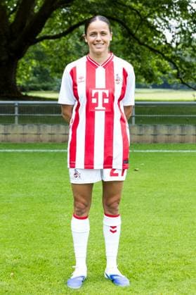 Google Pixel Women Bundesliga, team photo and portrait appointment 31 07 2025 Laura Feiersinger 1 FC Köln, 27 Google Pixel Women Bundesliga, team photo and portrait appointment season 2025 26, Köln, Platz 2 on 31 07 2025 Copyright: xBEAUTIFULxSPORTS Wunderlx