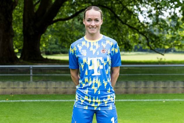 Google Pixel Women Bundesliga, team photo and portrait appointment 31 07 2025 Lisa Schmitz 1 FC Köln, 1 Google Pixel Women Bundesliga, team photo and portrait appointment season 2025 26, Köln, Platz 2 am 31 07 2025 Copyright: xBEAUTIFULxSPORTS Wunderlx