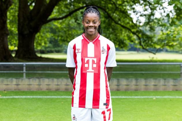 Google Pixel Women Bundesliga, team photo and portrait appointment 31 07 2025 Lydia Andrade 1 FC Köln, 17 Google Pixel Women Bundesliga, team photo and portrait appointment season 2025 26, Köln, Platz 2 am 31 07 2025 Copyright: xBEAUTIFULxSPORTS Wunderlx