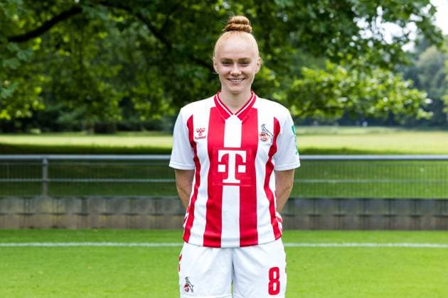 Google Pixel Women Bundesliga, team photo and portrait appointment 31 07 2025 Laura Vogt 1 FC Köln, 8 Google Pixel Women Bundesliga, team photo and portrait appointment season 2025 26, Köln, Platz 2 am 31 07 2025 Copyright: xBEAUTIFULxSPORTS Wunderlx