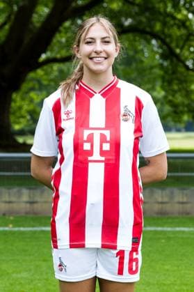 Google Pixel Women Bundesliga, team photo and portrait appointment 31 07 2025 Zoe Hasenauer 1 FC Köln, 16 Google Pixel Women Bundesliga, team photo and portrait appointment season 2025 26, Köln, Platz 2 am 31 07 2025 Copyright: xBEAUTIFULxSPORTS Wunderlx