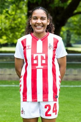 Google Pixel Women Bundesliga, team photo and portrait appointment 31 07 2025 Ella Touon 1 FC Köln, 24 Google Pixel Women Bundesliga, team photo and portrait appointment season 2025 26, Köln, Platz 2 on 31 07 2025 Copyright: xBEAUTIFULxSPORTS Wunderlx