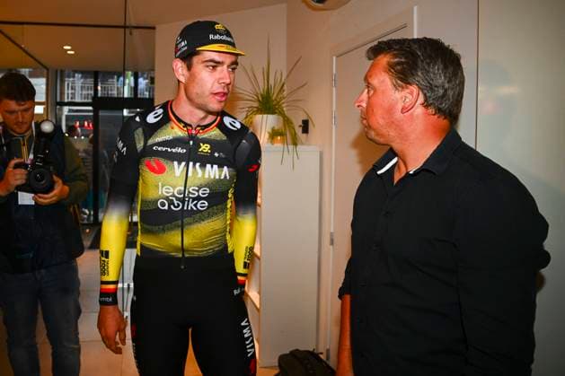 Cycling Criterium Herentals HERENTALS, BELGIUM - JULY 31 : Van Aert Wout (BEL) of Team Visma - Lease a Bike and Jef Van den Bosch pictured during Herentals Fietst an after Tour Criterium in Herentals. On July 31, 2025 in Herentals, Belgium, 31 07 2025 Herentals Belgium  Copyright: xGvgx