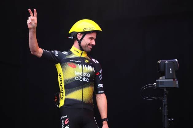 Cycling Criterium Herentals HERENTALS, BELGIUM - JULY 31 : Campenaerts Victor (BEL) of Team Visma - Lease a Bike on the podium during Herentals Fietst an after Tour Criterium in Herentals. On July 31, 2025 in Herentals, Belgium, 31 07 2025 Herentals Belgium  Copyright: xGvgx