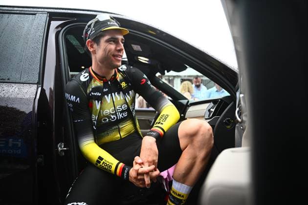 Cycling Criterium Herentals HERENTALS, BELGIUM - JULY 31 : Van Aert Wout (BEL) of Team Visma - Lease a Bike with fans during Herentals Fietst an after Tour Criterium in Herentals. On July 31, 2025 in Herentals, Belgium, 31 07 2025 Herentals Belgium  Copyright: xGvgx