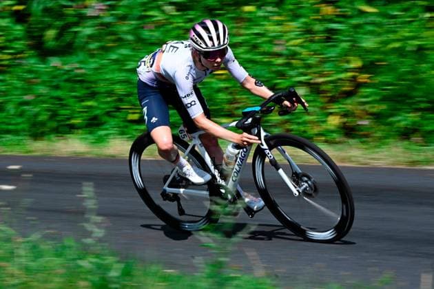 Cyclisme Tour France Feminin Etape Clermont Ambert, PHOTOPQR LA MONTAGNE Richard BRUNEL ; ; 31 07 2025 ; Cyclisme Tour France Feminin Etape Clermont Ambert, la vainqueur d Etape Maeva Squiban, le 31 07 2025 Photo Richard Brunel Women s Tour de france, on july 31st 2025 France  Copyright: xPHOTOPQR LAxMONTAGNE MAXPPPxRichardxBRUNELx 20250731LMT4857 20250731LMT4857