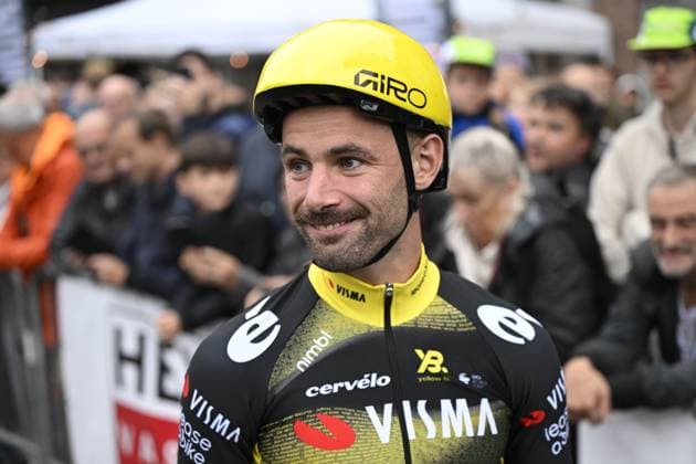 Belgian Victor Campenaerts of Team Visma-Lease a Bike pictured before the Natourcriterium Herentals cycling race, Thursday 31 July 2025 in Herentals. The contest is a part of the traditional criteriums , local races in which mainly cyclists who rode the Tour de France compete. TOM GOYVAERTS TomxGoyvaerts  x130378169x