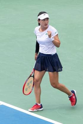 July 31, 2025, Montreal, Quebec, Canada: LIN ZHU from China reaction in second set against Susan Lamens from Netherland in round of 32 at Canadian Open at IGA stadium in Montreal, Quebec, Canada on 2025-07-31 Montreal Canada - ZUMAl189 20250731_zsp_l189_018 Copyright: xYannickxLegarex