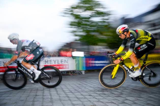 Cycling Criterium Herentals HERENTALS, BELGIUM - JULY 31 : Van Aert Wout (BEL) of Team Visma - Lease a Bike in action during Herentals Fietst an after Tour Criterium in Herentals. On July 31, 2025 in Herentals, Belgium, 31 07 2025 Herentals Belgium  Copyright: xGvgx