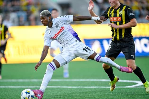 BK Hacken v RSC Anderlecht - UEFA Europa League GOTHENBURG, SWEDEN - JULY 31 : Angulo Nilson midfielder of RSC Anderlecht in action during the UEFA Europa League 2025 26 second qualifying round second leg between BK Hacken and RSC Anderlecht on July 31, 2025 in Gothenburg, Sweden, 31 07 2025 Gothenburg Sweden  Copyright: xNicoxVereeckenx