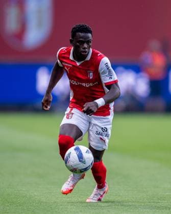 July 31, 2025, Braga, Braga, Portugal: ROGER FERNANDES from SC Braga seen on action during the UEFA Europe League 2025 26 qualification round 2 match between SC Braga and PFK Levski Sofia at Estadio Municipal de Braga on July 31, 2025 in Braga, Portugal. Braga Portugal - ZUMAl192 20250731_zsp_l192_010 Copyright: xMiguelxLemosx
