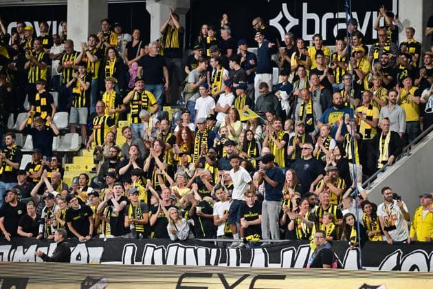 GÖTEBORG, SWEDEN 20250731 Häcken supporters during Thursdays Europa League second qualifying round football match between Swedens BK Häcken and Belgiums RSC Anderlecht at Hisingen Arena in Gothenburg, Sweden, July 31, 2025 GÖTEBORG SWEDEN x9200x  Copyright: xHannaxBrunlöf TTx EUROPA LEAGUE KVAL HÄCKEN-ANDERLECHT