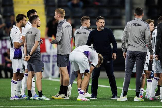 250731 Coach Besnik Hasi of Anderlecht during the UEFA Europa League second qualifying round match between Häcken and Anderlecht on July 31, 2025 in Gothenburg BELGIUM OUT Photo Michael Erichsen BILDBYRAN COP 89 MI0858 fotboll football soccer fotball uefa europa league kval europa league häcken anderlecht bbeng bbauto  Copyright: MICHAELxERICHSEN BB250731MI082