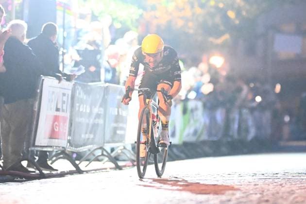 Cycling Criterium Herentals HERENTALS, BELGIUM - JULY 31 : Campenaerts Victor (BEL) of Team Visma - Lease a Bike in action during Herentals Fietst an after Tour Criterium in Herentals. On July 31, 2025 in Herentals, Belgium, 31 07 2025 Herentals Belgium  Copyright: xGvgx