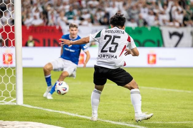 UEFA Europa League - Legia Warsaw vs Banik Ostrava Ryoya Morishita, goal during UEFA Europa League Second qualifying round, Legia Warsaw vs Banik Ostrava in Warsaw, Poland on July 31, 2025. Warsaw Poland  Copyright: xFotoxOlimpikx originalFilename:jastrzebowski-uefaeuro250731_npHb4.jpg