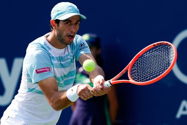 National Bank Open 2025 - Day 6 TORONTO, CANADA - JULY 31: Nuno Borges of Portugal in action against Casper Ruud of Norway on day six of the 2025 National Bank Open at Sobeys Stadium in Toronto, Ontario, Canada on July 31, 2025. Mert Alper Dervis Anadolu Ontario Canada. Editorial use only. Please get in touch for any other usage.  Copyright: x2025xAnadoluxMertxAlperxDervisx