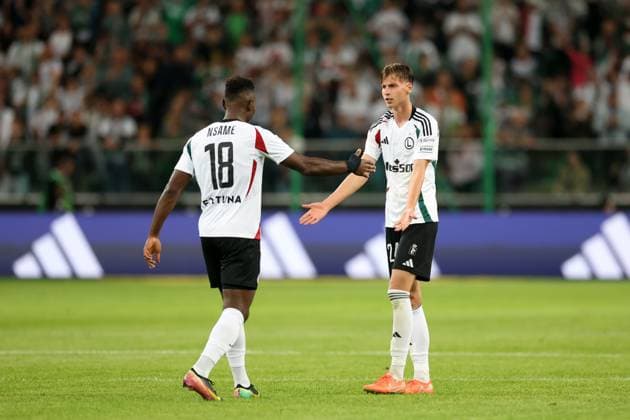 WARSZAWA 31.07.2025 REWANZOWY MECZ II RUNDA ELIMINACYJNA LIGA EUROPY SEZON 2025 26: LEGIA WARSZAWA - BANIK OSTRAWA --- UEFA EUROPA LEAGUE SECOND QUALIFYING ROUND SECOND MATCH: LEGIA WARSAW - BANIK OSTRAVA JEAN-PIERRE NSAME JAN ZIOLKOWSKI FOT. PIOTR KUCZA FOTOPYK NEWSPIX.PL --- newspix.pl 