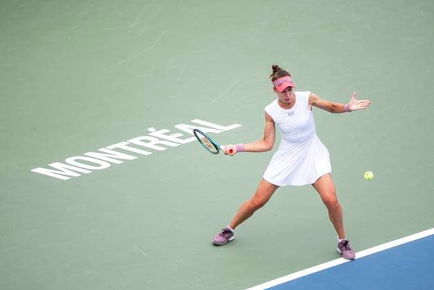 July 31, 2025, Montreal, Pq, CANADA: Veronika Kudermetova returns a shot during third round tennis action against Coco Gauff of the United States at the National Bank Open tennis tournament in Montreal on Thursday, July 31, 2025. Canada News - July 31, 2025  - ZUMAc35_ 20250731_zaf_c35_113 Copyright: xChristopherxKatsarovx