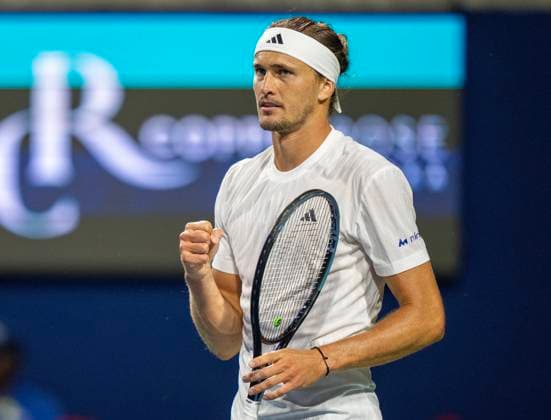 July 31, 2025, Toronto, On, Canada: Alexander Zverev of Germany pumps his fist after defeating Matteo Arnaldi of Italy during their match at the National Bank Open in Toronto on Thursday July 31, 2025. Canada News - July 31, 2025  - ZUMAc35_ 20250731_zaf_c35_187 Copyright: xFrankxGunnx