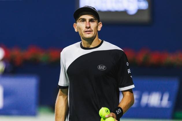 July 31, 2025, Toronto, Ontario, Canada: MATTEO ARNALDI of Italy is seen during his third-round menÃ¢â‚¬â ¢s singles match against ALEXANDER ZVEREV of Germany at the 2025 National Bank Open at Sobeys Stadium in Toronto, Ontario. Toronto Canada - ZUMAt160 20250731_zip_t160_013 Copyright: xMathewxTsangx