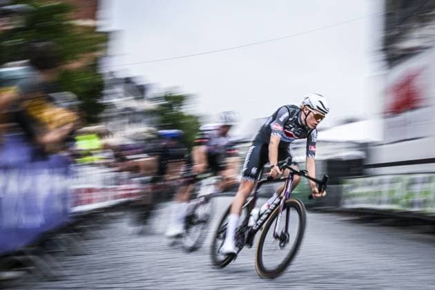 Belgian Witse Meeussen of Alpecin-Deceuninck pictured in action during the Natourcriterium Herentals cycling race, Thursday 31 July 2025 in Herentals. The contest is a part of the traditional criteriums , local races in which mainly cyclists who rode the Tour de France compete. TOM GOYVAERTS TomxGoyvaerts  x130405386x