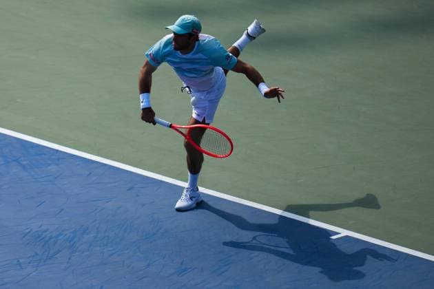 ATP, Tennis Herren Masters 1000 National Bank Open Toronto Presented by Rogers 2025 - Day 6 Nuno Borges of Portugal plays a forehand against Casper Ruud of Norway during the Men s Singles third round match on day 6 of the ATP Masters 1000 National Bank Open at Sobeys Stadium. on July 31, 2025 in Toronto, Canada. Toronto Ontario Canada Copyright: xLeonardoxRamirezx