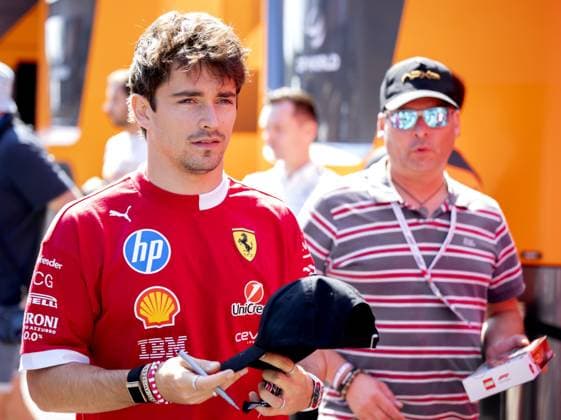BOEDAPEST - Charles Leclerc (Ferrari) at the Hungaroring before the start of 1st free practice ahead of the Hungarian Grand Prix. ANP SANDER KING xVIxANPxSportx xxANPxIVx 532610128 originalFilename: 532610128.jpg