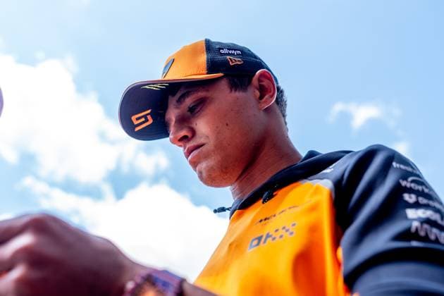 Lando Norris McLaren Formula 1 Team, Great Britain 04 , HUN, Formula 1 World Championship, Hungarian Grand Prix, Hungaroring, Practice Day, 2025 season, 01 08 2025 HUN, Formula 1 World Championship, Hungarian Grand Prix, Hungaroring, Practice Day, 2025 season, 01 08 2025 Budapest Copyright: xEibner-Pressefoto MarcelxFischerx EP_MFI